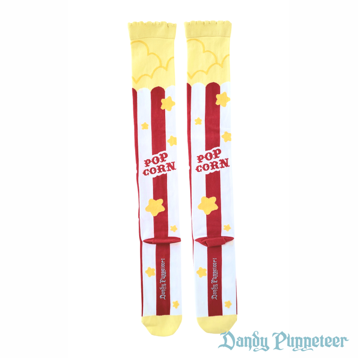 SFS! Fresh Tasty Popcorn Over Knee Socks