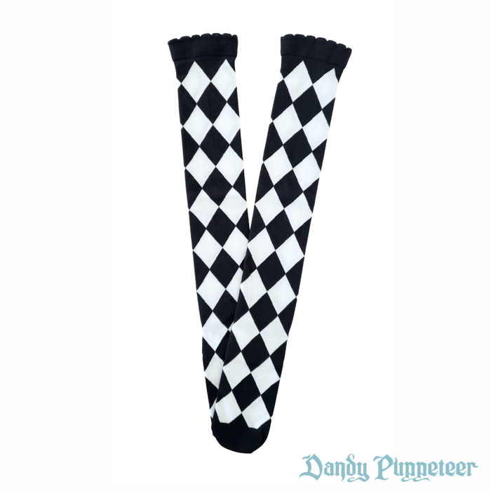 SFS! Harlequin Diamond Over Knee Socks