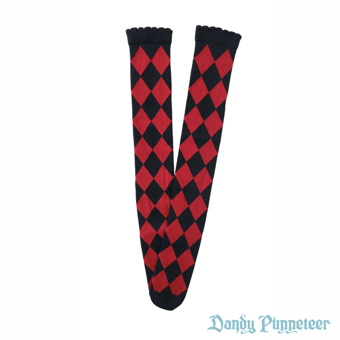SFS! Harlequin Diamond Over Knee Socks