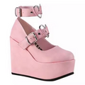 pink wedges