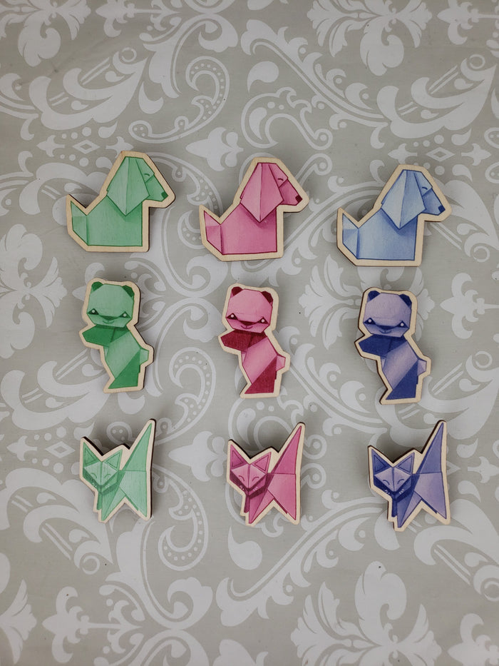 Paper Menagerie Pin (9 Kinds) - Lolita Collective