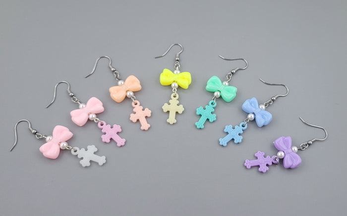 SFS! Pastel Cross Earrings