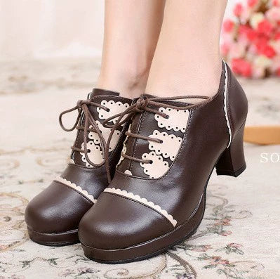 SFS! Retro Lace-Up Heels