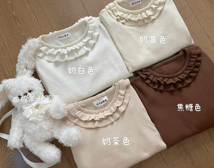 SFS! Ruffled Collar Puff Sleeve Sweater