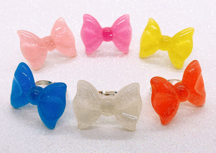 SFS! Shimmering Bow Ring (6 Colors)