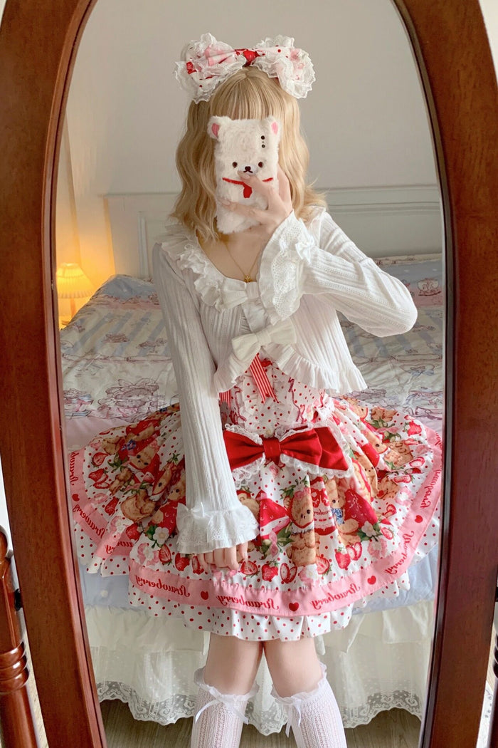 SFS! Short Ruffled Bow Cardigan