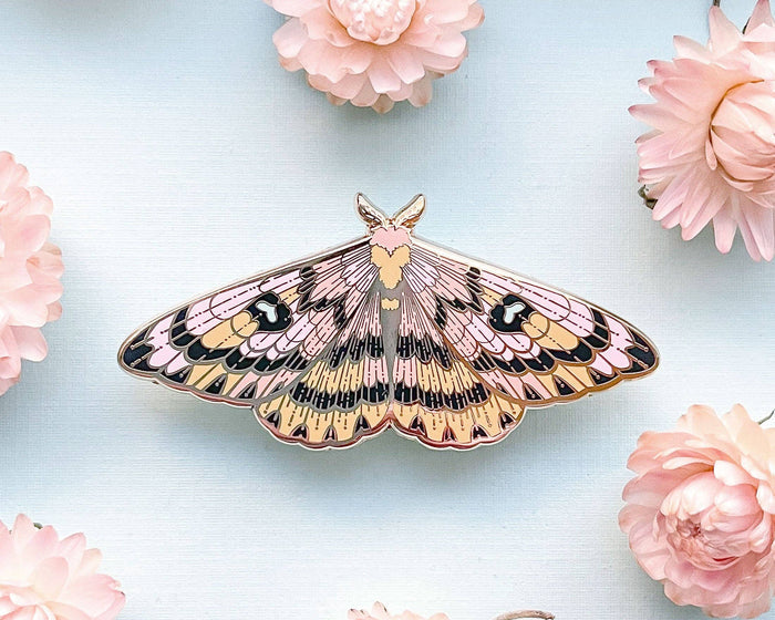 Sheep Moth (Hemileuca eglanterina) Enamel Pin