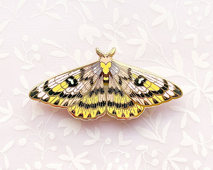 Sheep Moth (Hemileuca eglanterina) Enamel Pin