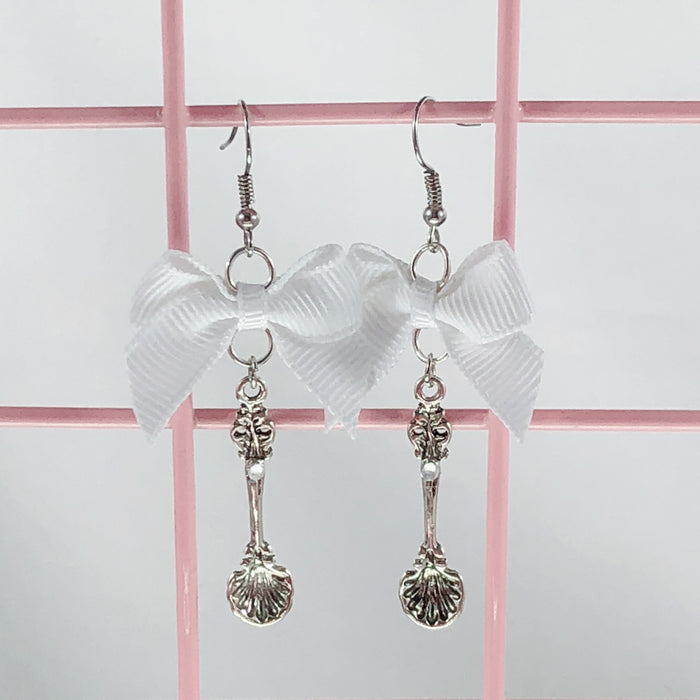 Silver Spoon Earrings (5 Colors) - Lolita Collective