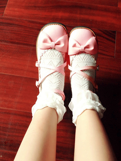 Simple Bow Flat Shoes