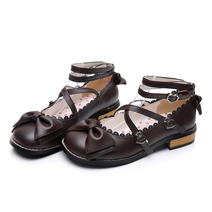 Simple Bow Flat Shoes
