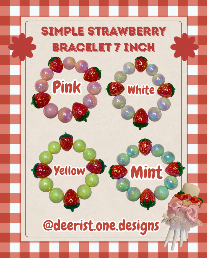 Simple Strawberry bracelet - 3