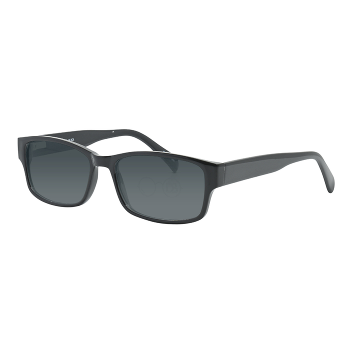 Sunglasses / Black / Top .50 - Bottom 1.50