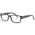 Clear Reading Glasses / Black / Top .50 - Bottom 1.50