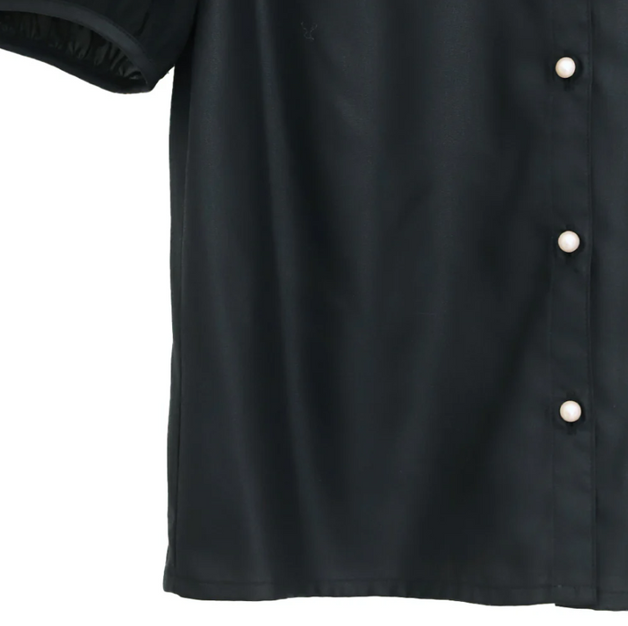 Snow Cut Short Sleeve Blouse