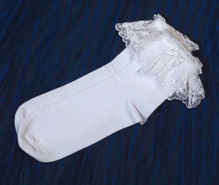 Snowflake Lace Socks