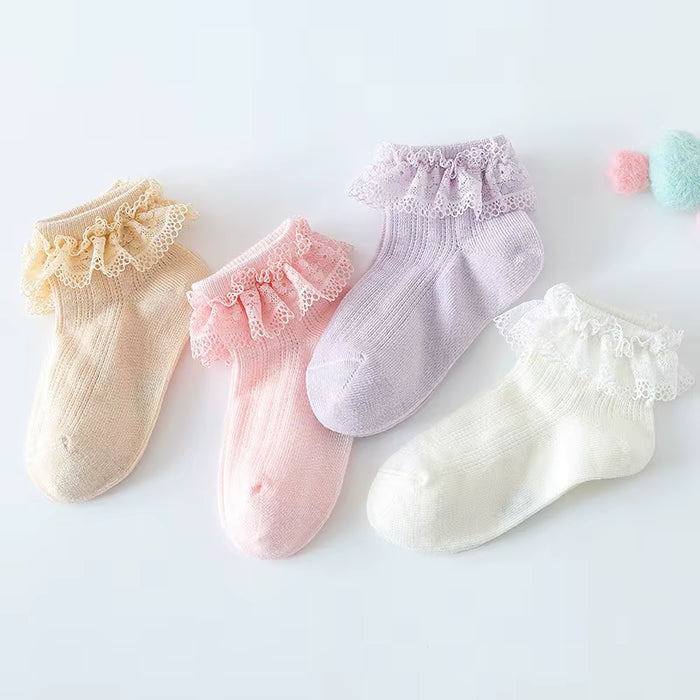 Solid Cotton Ankle Socks