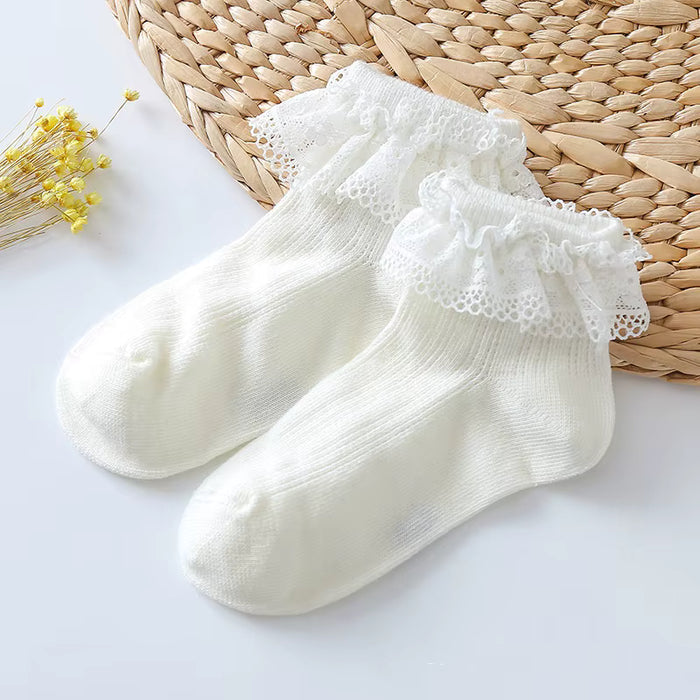 Solid Cotton Ankle Socks