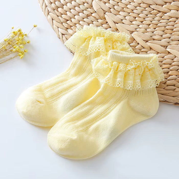 Solid Cotton Ankle Socks