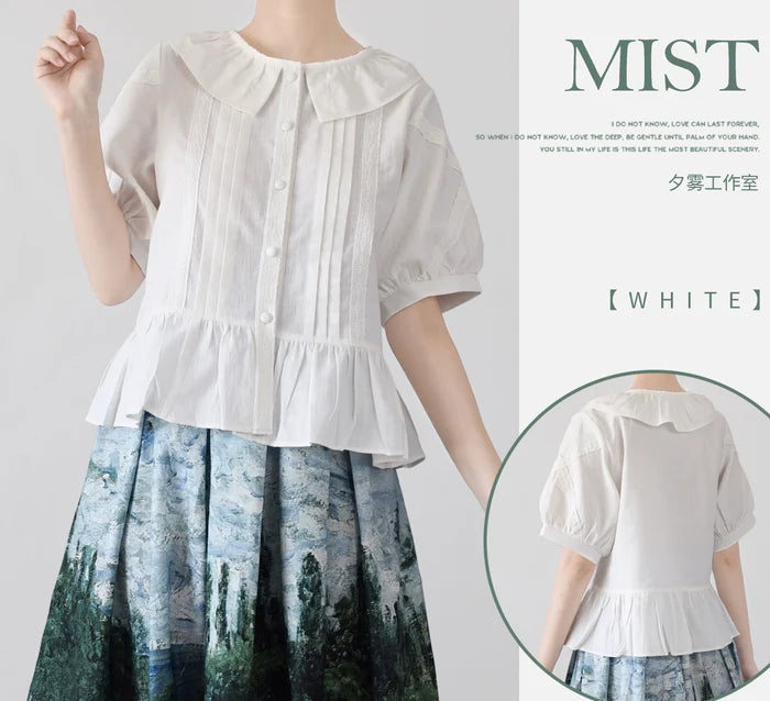 Spring Memories Short Sleeve Blouse