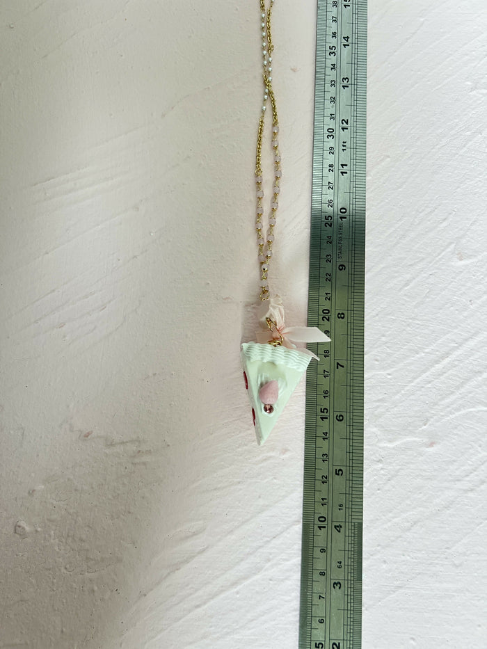 Strawberry Cake Necklace