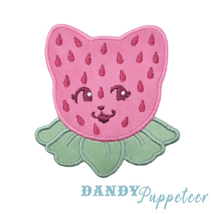 Strawberry Meow Brooch