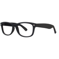 Clear Reading Glasses / Black Matte / +4.00
