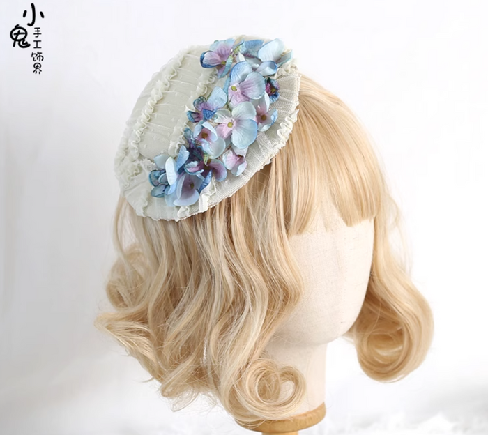 Summer Floral Flat Hat