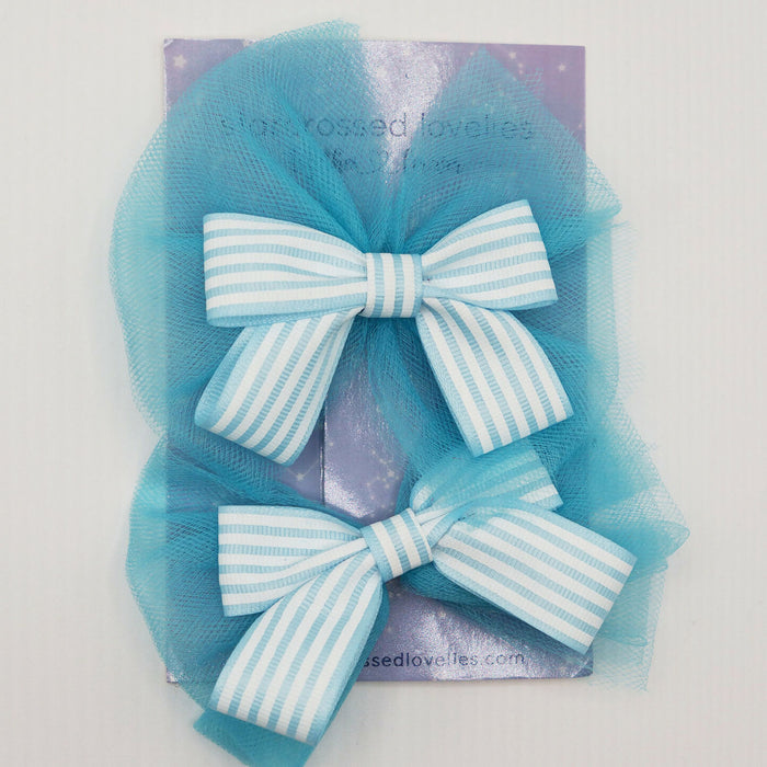 Summer Sailor Hair Bows