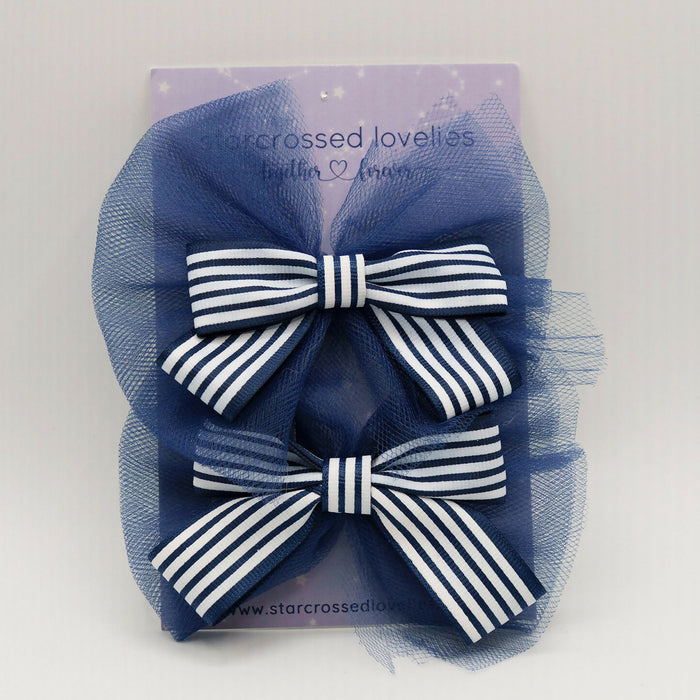 Summer Sailor Hair Bows