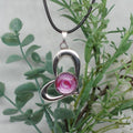 Swirl Polish Heart Necklace