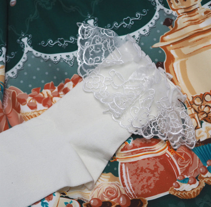 Tea Cup Lace Socks