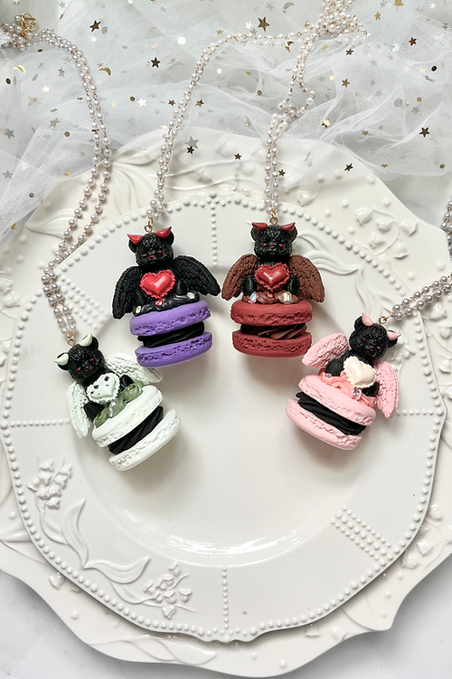 Teddy Macaron Necklace