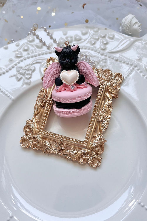 Teddy Macaron Necklace