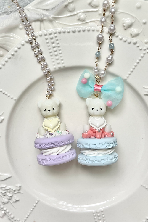 Teddy Macaron Necklace
