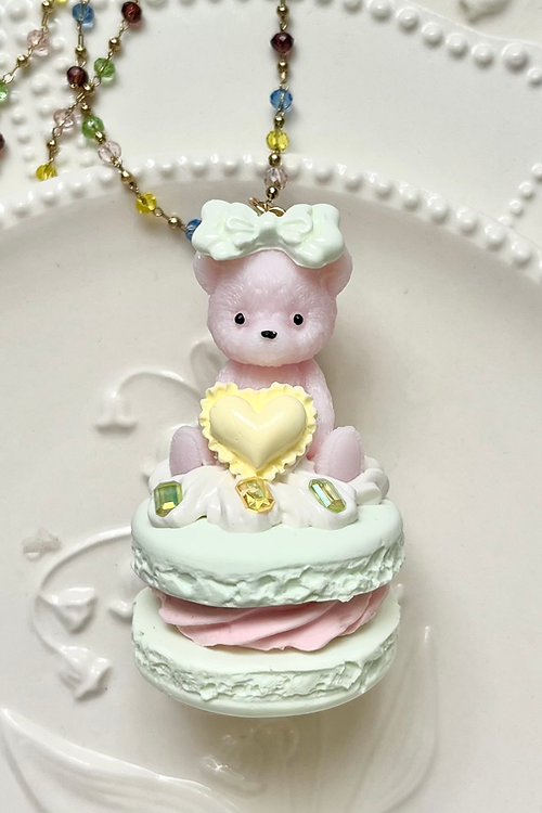 Teddy Macaron Necklace