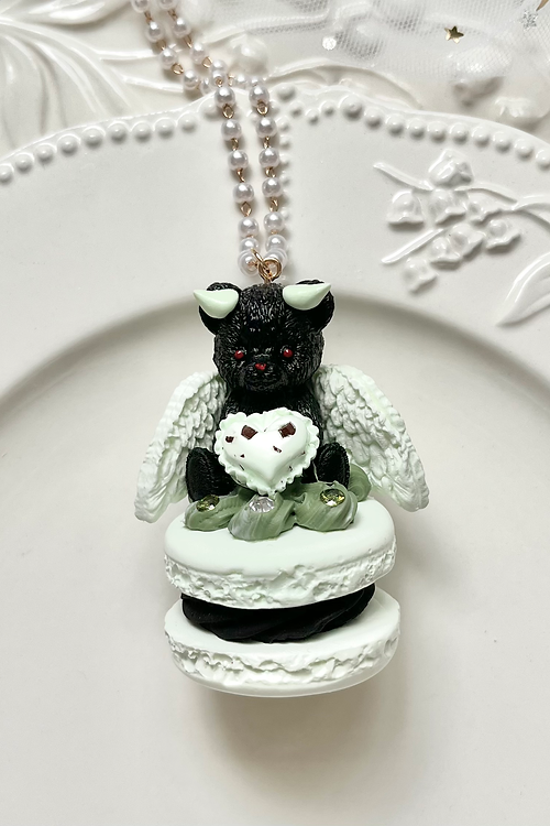 Teddy Macaron Necklace