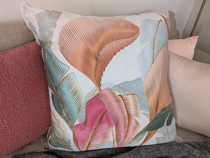 Organic Bamboo Lyocell Cushion Cover (65 x 65) - With Design
