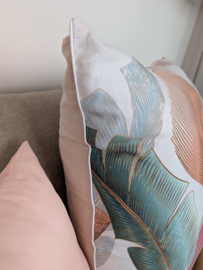 Organic Bamboo Lyocell Cushion Cover (65 x 65) - Side view