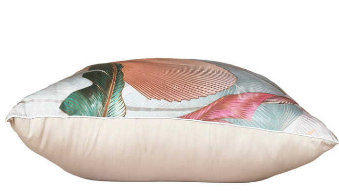 Organic Bamboo Lyocell Cushion Cover (65 x 65) - Side Close-up Look