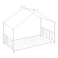 Twin Size Metal House Platform Bed