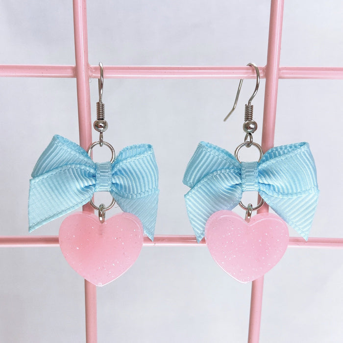 Twinkle Heart Earrings (5 Colors) - Lolita Collective