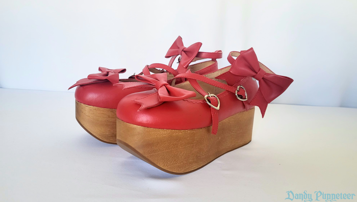 Valentine Wooden Platform Shoes