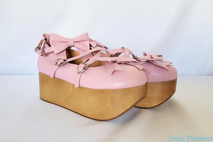 Valentine Wooden Platform Shoes