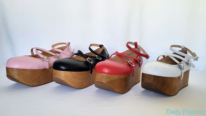 Valentine Wooden Platform Shoes