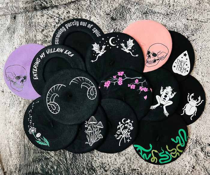 Vegan Beret - Mushrooms