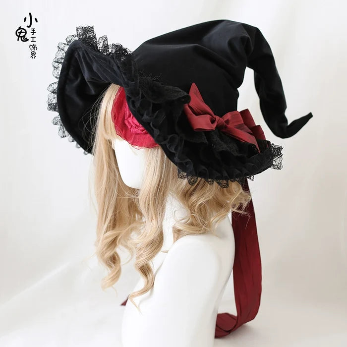 Velvet Rose Witch Hat