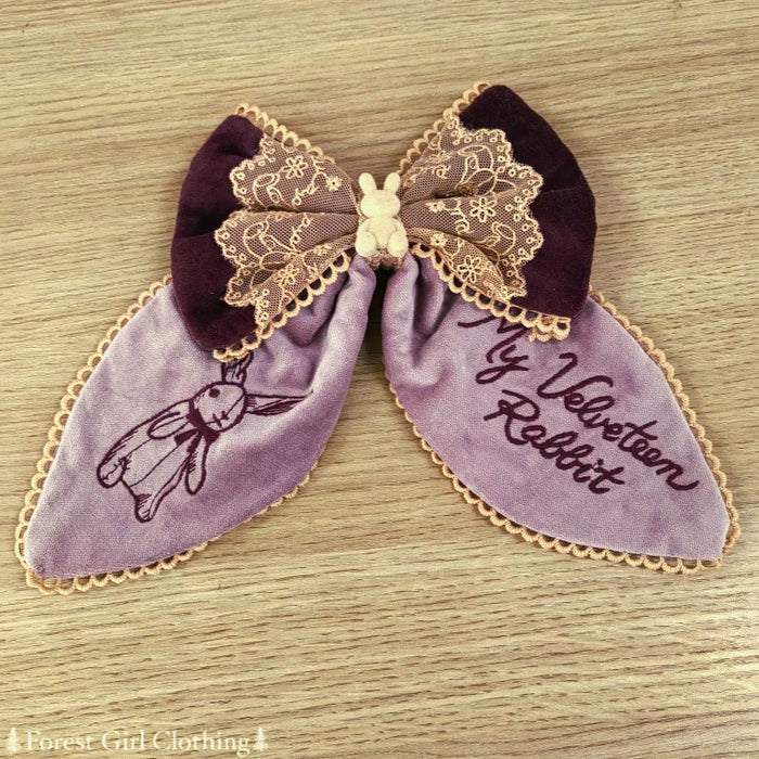 Velveteen Rabbit Hair Bow