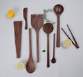 Walnut Wood Tongs - 11”/9”/7”