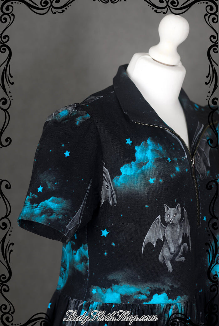Where Is The Cat? Zipper Dress